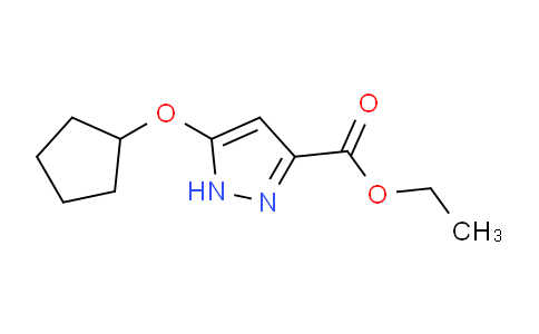CAS No. 1344687-73-5, Ethyl 5-(cyclopentyloxy)-1H-pyrazole-3-carboxylate