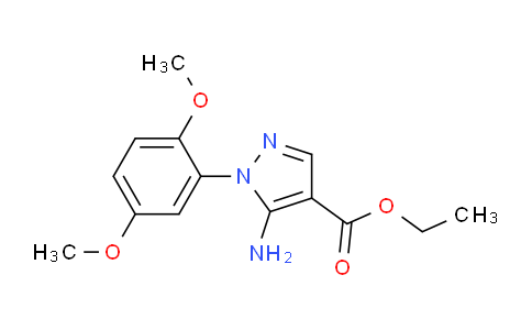 CAS No. 1416339-94-0, Ethyl 5-amino-1-(2,5-dimethoxyphenyl)-1H-pyrazole-4-carboxylate