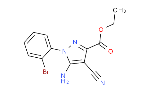 CAS No. 1150163-97-5, Ethyl 5-amino-1-(2-bromophenyl)-4-cyano-1H-pyrazole-3-carboxylate
