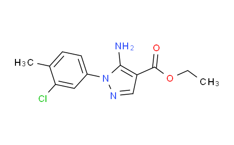 CAS No. 1152879-85-0, Ethyl 5-amino-1-(3-chloro-4-methylphenyl)-1H-pyrazole-4-carboxylate