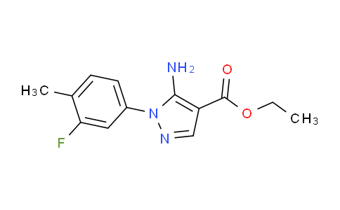 CAS No. 1416340-02-7, Ethyl 5-amino-1-(3-fluoro-4-methylphenyl)-1H-pyrazole-4-carboxylate
