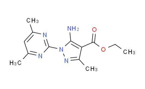 CAS No. 955568-16-8, Ethyl 5-amino-1-(4,6-dimethylpyrimidin-2-yl)-3-methyl-1H-pyrazole-4-carboxylate