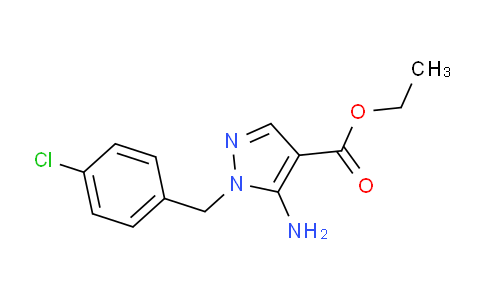 CAS No. 137278-71-8, Ethyl 5-amino-1-(4-chlorobenzyl)-1H-pyrazole-4-carboxylate