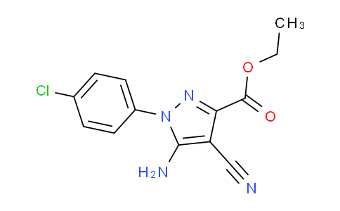 CAS No. 908584-68-9, Ethyl 5-amino-1-(4-chlorophenyl)-4-cyano-1H-pyrazole-3-carboxylate