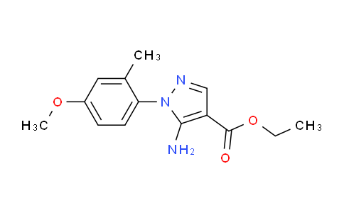 CAS No. 1416345-17-9, Ethyl 5-amino-1-(4-methoxy-2-methylphenyl)-1H-pyrazole-4-carboxylate