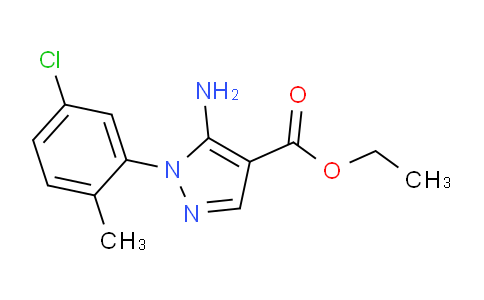 CAS No. 1267418-77-8, Ethyl 5-amino-1-(5-chloro-2-methylphenyl)-1H-pyrazole-4-carboxylate
