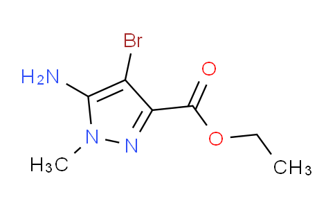 CAS No. 1174305-82-8, Ethyl 5-amino-4-bromo-1-methyl-1H-pyrazole-3-carboxylate