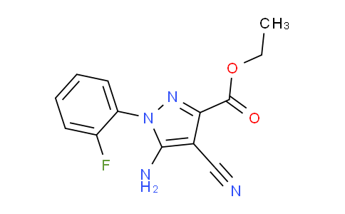 CAS No. 1150164-20-7, Ethyl 5-amino-4-cyano-1-(2-fluorophenyl)-1H-pyrazole-3-carboxylate