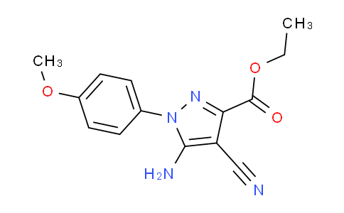CAS No. 1150164-12-7, Ethyl 5-amino-4-cyano-1-(4-methoxyphenyl)pyrazole-3-carboxylate