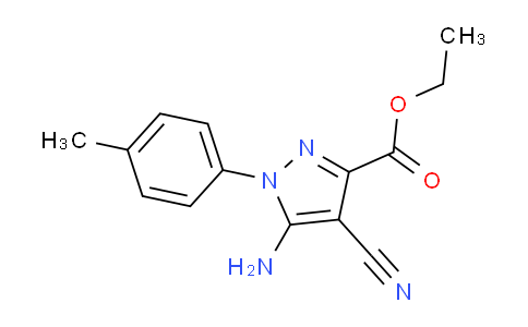 CAS No. 152992-58-0, Ethyl 5-amino-4-cyano-1-(p-tolyl)-1H-pyrazole-3-carboxylate