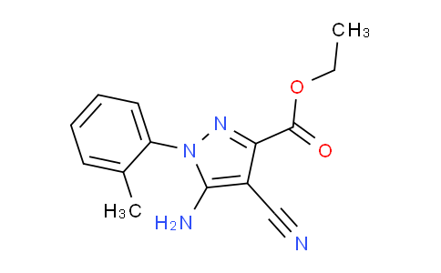 CAS No. 1150164-68-3, Ethyl 5-amino-4-cyano-1-o-tolylpyrazole-3-carboxylate