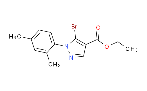 CAS No. 1245118-17-5, Ethyl 5-bromo-1-(2,4-dimethylphenyl)-1H-pyrazole-4-carboxylate