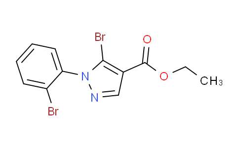 CAS No. 1245093-30-4, Ethyl 5-bromo-1-(2-bromophenyl)-1H-pyrazole-4-carboxylate