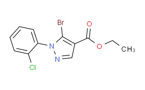 CAS No. 1245259-89-5, Ethyl 5-bromo-1-(2-chlorophenyl)-1H-pyrazole-4-carboxylate