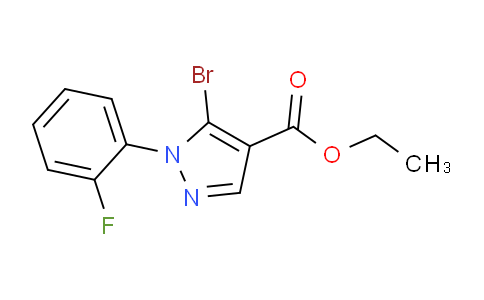 CAS No. 1245101-35-2, Ethyl 5-bromo-1-(2-fluorophenyl)-1H-pyrazole-4-carboxylate