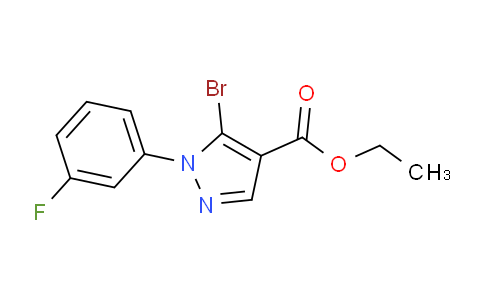 CAS No. 1245227-17-1, Ethyl 5-bromo-1-(3-fluorophenyl)-1H-pyrazole-4-carboxylate