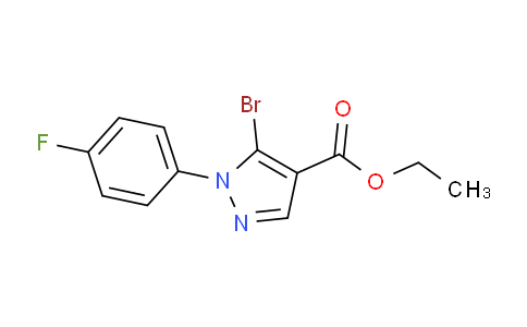 CAS No. 1082828-31-6, Ethyl 5-bromo-1-(4-fluorophenyl)-1H-pyrazole-4-carboxylate