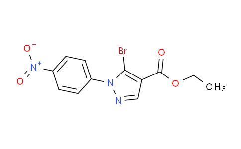 CAS No. 1245258-74-5, Ethyl 5-bromo-1-(4-nitrophenyl)-1H-pyrazole-4-carboxylate