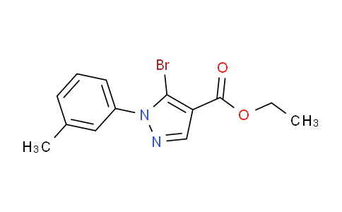 CAS No. 1245272-41-6, Ethyl 5-bromo-1-(m-tolyl)-1H-pyrazole-4-carboxylate