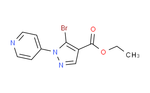 CAS No. 1269292-59-2, Ethyl 5-bromo-1-(pyridin-4-yl)-1H-pyrazole-4-carboxylate