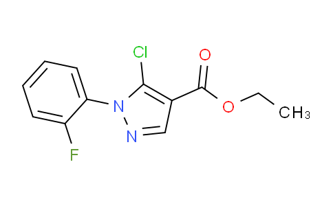 CAS No. 1245279-25-7, Ethyl 5-chloro-1-(2-fluorophenyl)-1H-pyrazole-4-carboxylate
