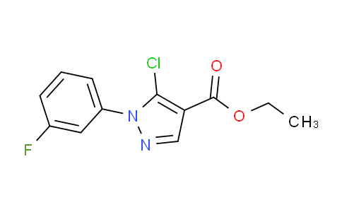 CAS No. 1245101-31-8, Ethyl 5-chloro-1-(3-fluorophenyl)-1H-pyrazole-4-carboxylate