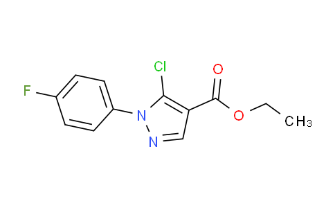 CAS No. 288252-75-5, Ethyl 5-chloro-1-(4-fluorophenyl)-1H-pyrazole-4-carboxylate