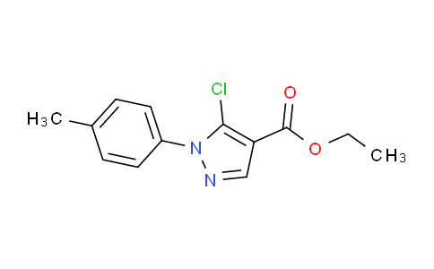 CAS No. 1245258-69-8, Ethyl 5-chloro-1-(p-tolyl)-1H-pyrazole-4-carboxylate