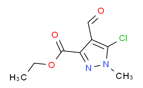 CAS No. 946061-21-8, Ethyl 5-chloro-4-formyl-1-methyl-1H-pyrazole-3-carboxylate