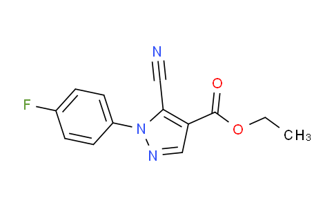 CAS No. 98476-22-3, Ethyl 5-cyano-1-(4-fluorophenyl)-1H-pyrazole-4-carboxylate