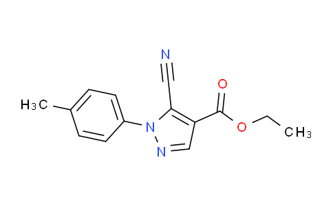 CAS No. 98476-29-0, Ethyl 5-cyano-1-(p-tolyl)-1H-pyrazole-4-carboxylate