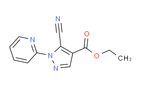 CAS No. 98475-62-8, Ethyl 5-cyano-1-(pyridin-2-yl)-1H-pyrazole-4-carboxylate