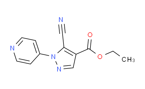 CAS No. 98476-15-4, Ethyl 5-cyano-1-(pyridin-4-yl)-1H-pyrazole-4-carboxylate