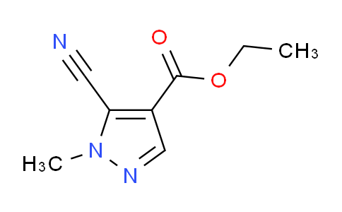 CAS No. 33090-55-0, Ethyl 5-cyano-1-methyl-1H-pyrazole-4-carboxylate
