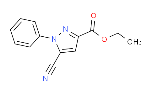 CAS No. 3399-56-2, Ethyl 5-cyano-1-phenyl-1H-pyrazole-3-carboxylate