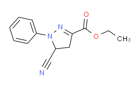 CAS No. 90878-36-7, Ethyl 5-cyano-1-phenyl-4,5-dihydro-1H-pyrazole-3-carboxylate