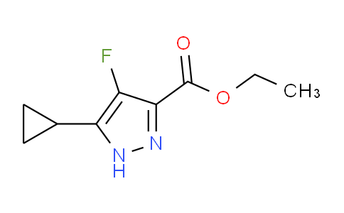 CAS No. 681034-81-1, Ethyl 5-cyclopropyl-4-fluoro-1H-pyrazole-3-carboxylate