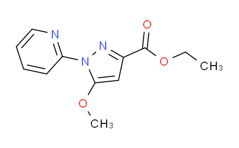 CAS No. 1427024-10-9, Ethyl 5-methoxy-1-(pyridin-2-yl)-1H-pyrazole-3-carboxylate