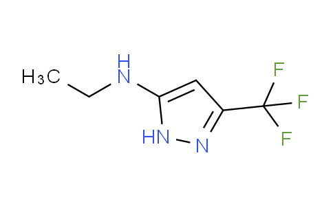 CAS No. 898540-00-6, Ethyl-(5-trifluoromethyl-2H-pyrazol-3-yl)-amine