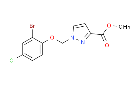 CAS No. 1001500-31-7, Methyl 1-((2-bromo-4-chlorophenoxy)methyl)-1H-pyrazole-3-carboxylate