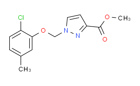 CAS No. 1001499-96-2, Methyl 1-((2-chloro-5-methylphenoxy)methyl)-1H-pyrazole-3-carboxylate