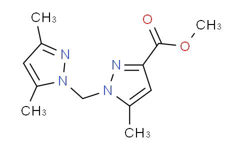CAS No. 1263212-05-0, Methyl 1-((3,5-dimethyl-1H-pyrazol-1-yl)methyl)-5-methyl-1H-pyrazole-3-carboxylate