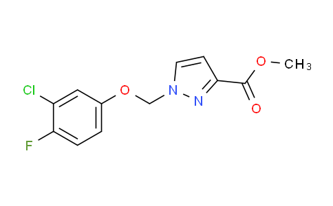 CAS No. 1001500-21-5, Methyl 1-((3-chloro-4-fluorophenoxy)methyl)-1H-pyrazole-3-carboxylate