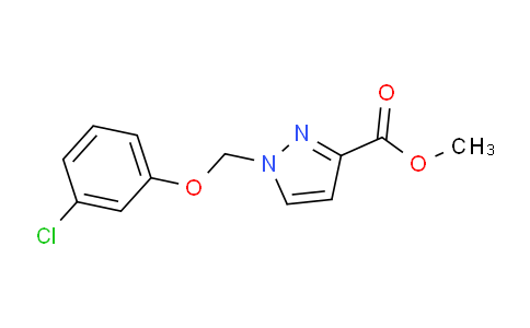 CAS No. 1003988-77-9, Methyl 1-((3-chlorophenoxy)methyl)-1H-pyrazole-3-carboxylate