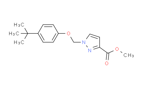 CAS No. 1003988-79-1, Methyl 1-((4-(tert-butyl)phenoxy)methyl)-1H-pyrazole-3-carboxylate