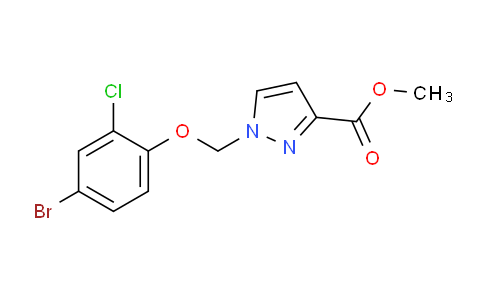 CAS No. 1001500-25-9, Methyl 1-((4-bromo-2-chlorophenoxy)methyl)-1H-pyrazole-3-carboxylate