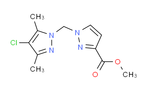 CAS No. 1001499-90-6, Methyl 1-((4-chloro-3,5-dimethyl-1H-pyrazol-1-yl)methyl)-1H-pyrazole-3-carboxylate
