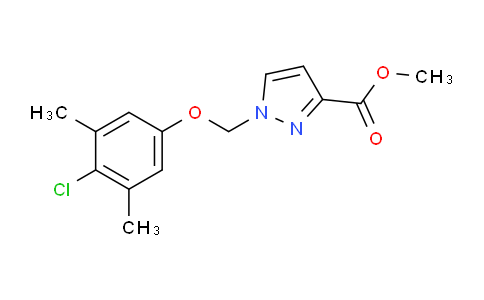 CAS No. 1001499-92-8, Methyl 1-((4-chloro-3,5-dimethylphenoxy)methyl)-1H-pyrazole-3-carboxylate