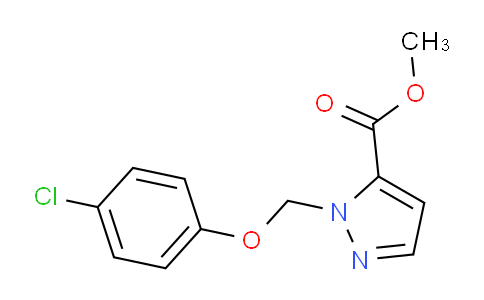 CAS No. 1001500-90-8, Methyl 1-((4-chlorophenoxy)methyl)-1H-pyrazole-5-carboxylate