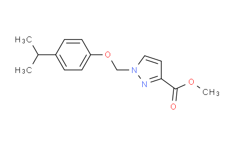 CAS No. 1001499-98-4, Methyl 1-((4-isopropylphenoxy)methyl)-1H-pyrazole-3-carboxylate